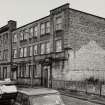 General view from North. Shows front onto original Riego Street (since relocated)