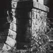 Edinburgh, Rodney Street tunnel.
View of East buttress of portal.