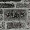 Edinburgh, 9-13 Timber Bush.
Detail of inscription above central door.