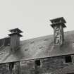 Edinburgh, Leith, Salamander Street, Seafield Maltings.
Detail of wooden tower ventilators on maltings roof.