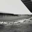 View of ground from south east during demolition of terracing