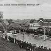 Photographic copy of postcard view of the skating rink and entrance avenue.
Inscr:'Skating Rink and Entrance Avenue, Marine Gardens, Edinburgh'.
Survey of Private Collections.