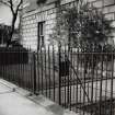 39 Scotland Street
Detail of railing, gate and finials.