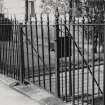39 Scotland Street
Detail of railing, gate and finials.