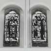 Edinburgh, Slateford Road, North Merchiston Church, interior.
Detail of window specimen.