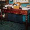 Interior. Library, view of writing desk