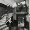Edinburgh, South College Street, College Street United Presbyterian Church.
General view of Staircase.
