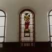 Edinburgh, South College Street, College Street United Presbyterian Church, interior.
View of stained glass window.