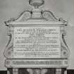 Edinburgh, South College Street, College Street United Presbyterian Church, interior.
View of Wall tablet.