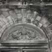 Detail of door pediment.