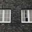 Edinburgh, Spring Gardens, Elsie Inglis Memorial Hospital.
Detail of first floor windows of nurses' home.