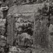 South Queensferry, 1 Mid Terrace.
Detail of blocked opening in garden wall.