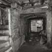 South Queensferry, 1 Mid Terrace.
View of vaulted basement, entrance and spiral stair.