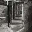 South Queensferry, 1 Mid Terrace.
View of spiral stair in basement.