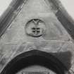 Edinburgh, St Anthony's Place, Masonic Lodge.
Detail of gable tympanum on North elevation.