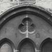 Edinburgh, St Anthony's Place, Masonic Lodge.
Detail of spandrel of plate traceried window on North elevation.