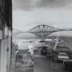 South Queensferry, harbour.
View of harbour and Forth rail bridge from South.