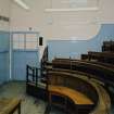 Main Block. Interior. Ground floor. Anatomy lecture theatre. View from SE