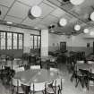 Edinburgh, Boroughmuir High School, interior.
View of Cafeteria from South-East.