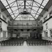 Edinburgh, Boroughmuir High School, interior.
General view of South Courtyard (Atrium) from North.