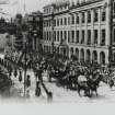 Photographic copy of Valentines series postcard showing Waterloo Place
View from south east (postcard).
Insc: 'King and Queen en route for Holyrood, May 1903.' 'Valentine Series'.
NMRS Survey of Private Collections.