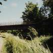 Edinburgh, Redhall Park, Union Canal railway overbridge from SW.