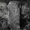 Edinburgh, East Hermiston, Union Canal.
View of milestone.