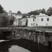 Edinburgh, West Mill Road, West Mills.
View from N of rear of site, with Water of Leith in foreground.