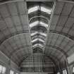 Edinburgh, Granton Gasworks, Pumping Station, interior View of pavilion roof structure with original clerestory glazing removed