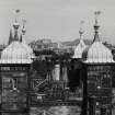 View of turrets and chimneys on south east tower from west