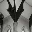 Edinburgh, Portobello, Windsor Place Church.
Detail of ceiling and supporting columns.