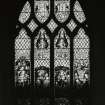 Edinburgh, Portobello, Windsor Place Church.
Detail of stained glass window on South-East wall.