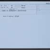 Elgin, Lodge to Anderson's Institution, NJ26SW 36, Ordnance Survey index card, Recto