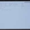 Plean House, NS88NW 16, Ordnance Survey index card, Recto