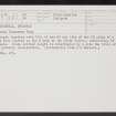 Househill, Dunipace, NS88SW 31, Ordnance Survey index card, Recto