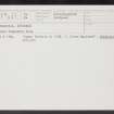 Househill, Dunipace, NS88SW 31, Ordnance Survey index card, Recto