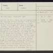 The Kipp, NT81SW 21, Ordnance Survey index card, page number 1, Recto