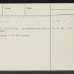The Kipp, NT81SW 21, Ordnance Survey index card, page number 4, Verso