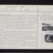 Loch Laggan, NN48SE 2, Ordnance Survey index card, page number 1, Recto