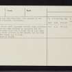 Pitnacree, NN95SW 6, Ordnance Survey index card, page number 2, Verso
