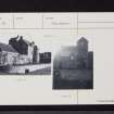 Old House Of Invermay, NO01NE 16, Ordnance Survey index card, Recto