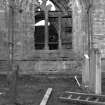 Dunkeld, Dunkeld Cathedral.
View of window with scaffolding.