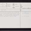 Netherton, NO11NE 29, Ordnance Survey index card, page number 1, Recto
