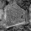 Pictish symbol stone with scale.