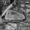 Pictish symbol stone with scale.