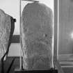 Pictish symbol stone with scale