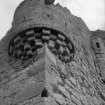 Detail of ruinous corner tower.