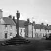 General view of Turnpike House, Callander's buildings, Mercat Cross from NW.