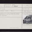 Carriston, NO30SW 2, Ordnance Survey index card, Recto