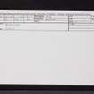 Drumeldrie, NO40SW 14, Ordnance Survey index card, Recto